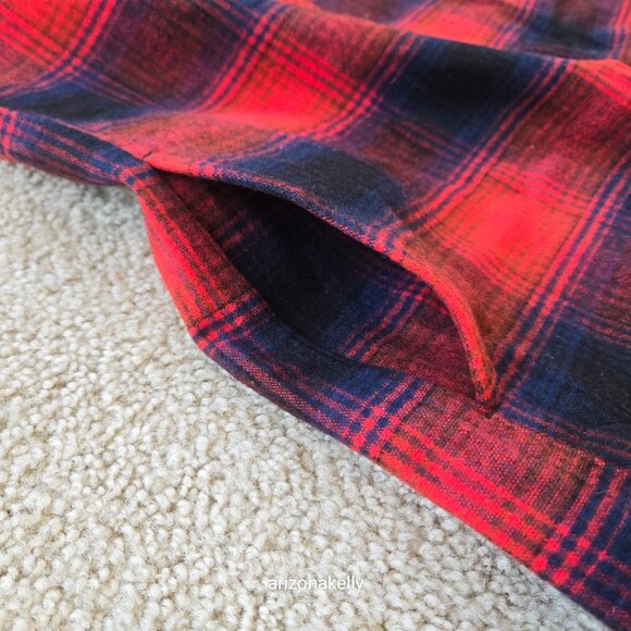 NWT L.L. Bean Signature Chamois Tunic Flannel Soft Oversized Shirt XS Plaid - Picture 5 of 7